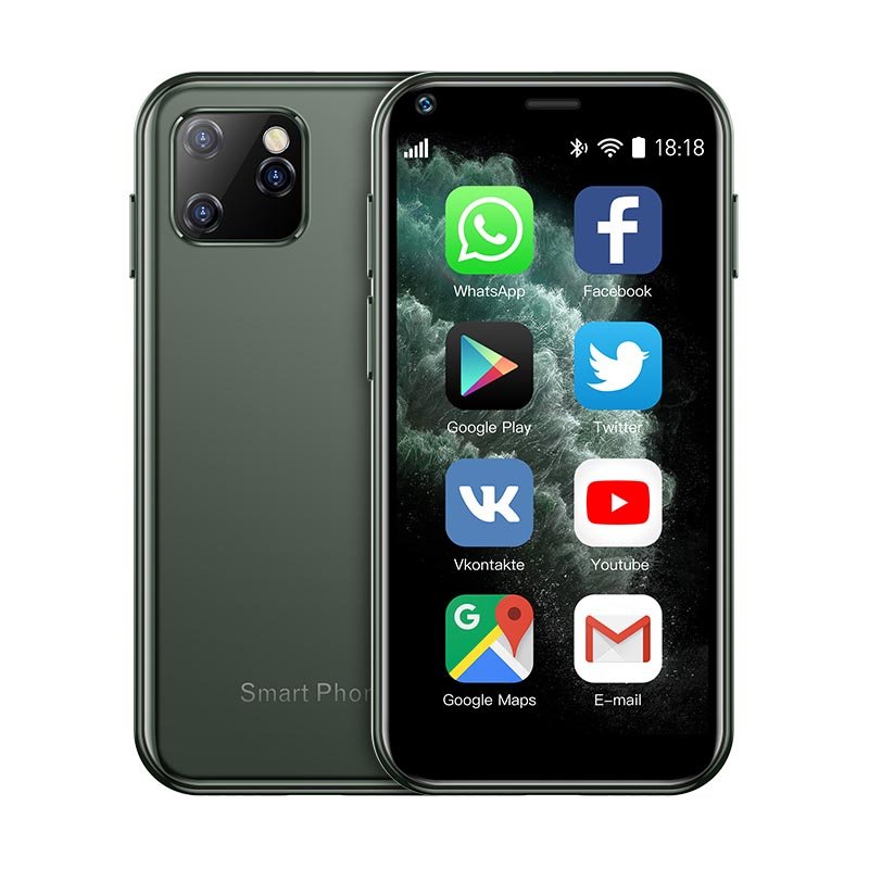 Soyes XS11 Android 6.0 Mini Mobile Phone With 3D Glass 3G Smartphones Quad Core 2GB+16GB 2.5Inch Google Play 2MP Camera Dual SIM